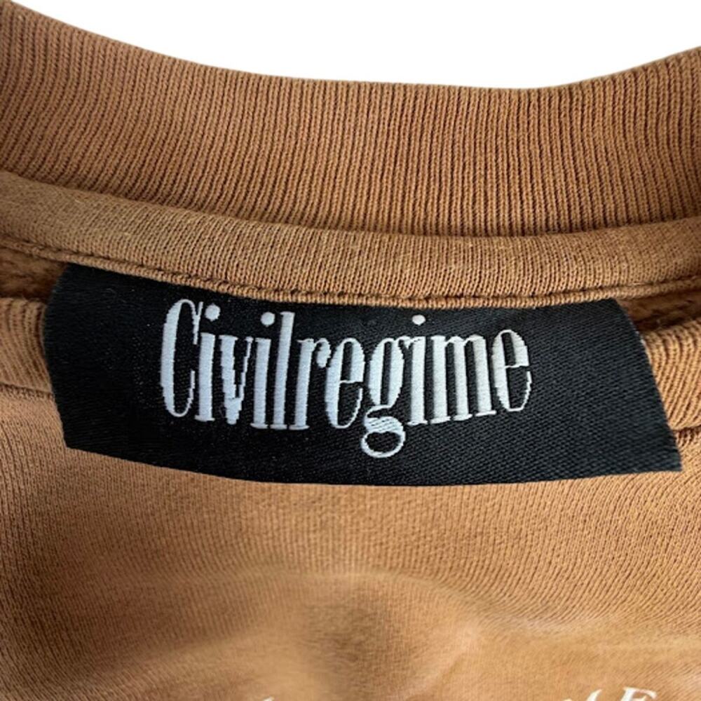 Civil Regime Tie Dye Crewneck Sweatshirt Embroidered Floral Sleeves Women’s M - Picture 2 of 5